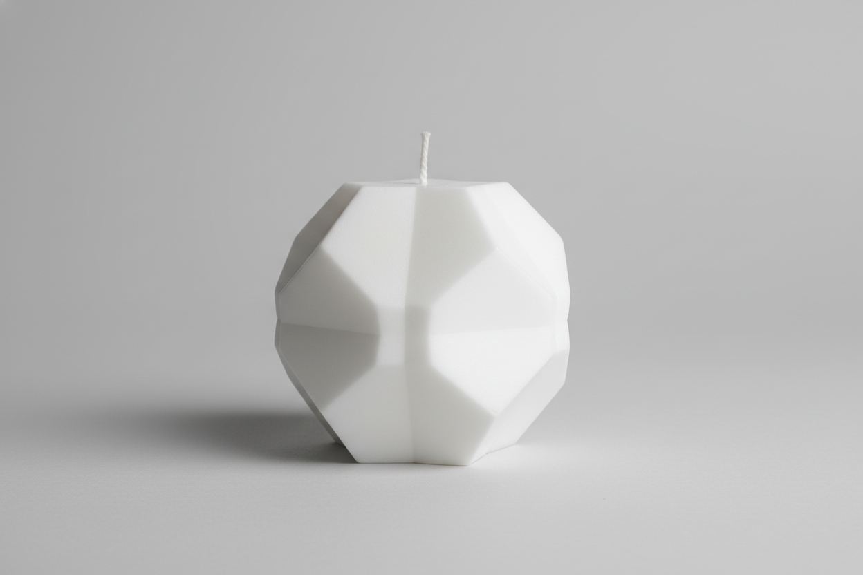 Vela Geométrica blanca